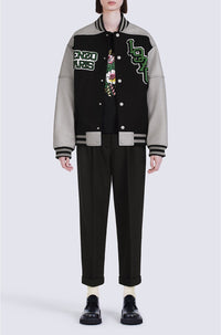 Blouson Tiger Varsity en laine - Black
