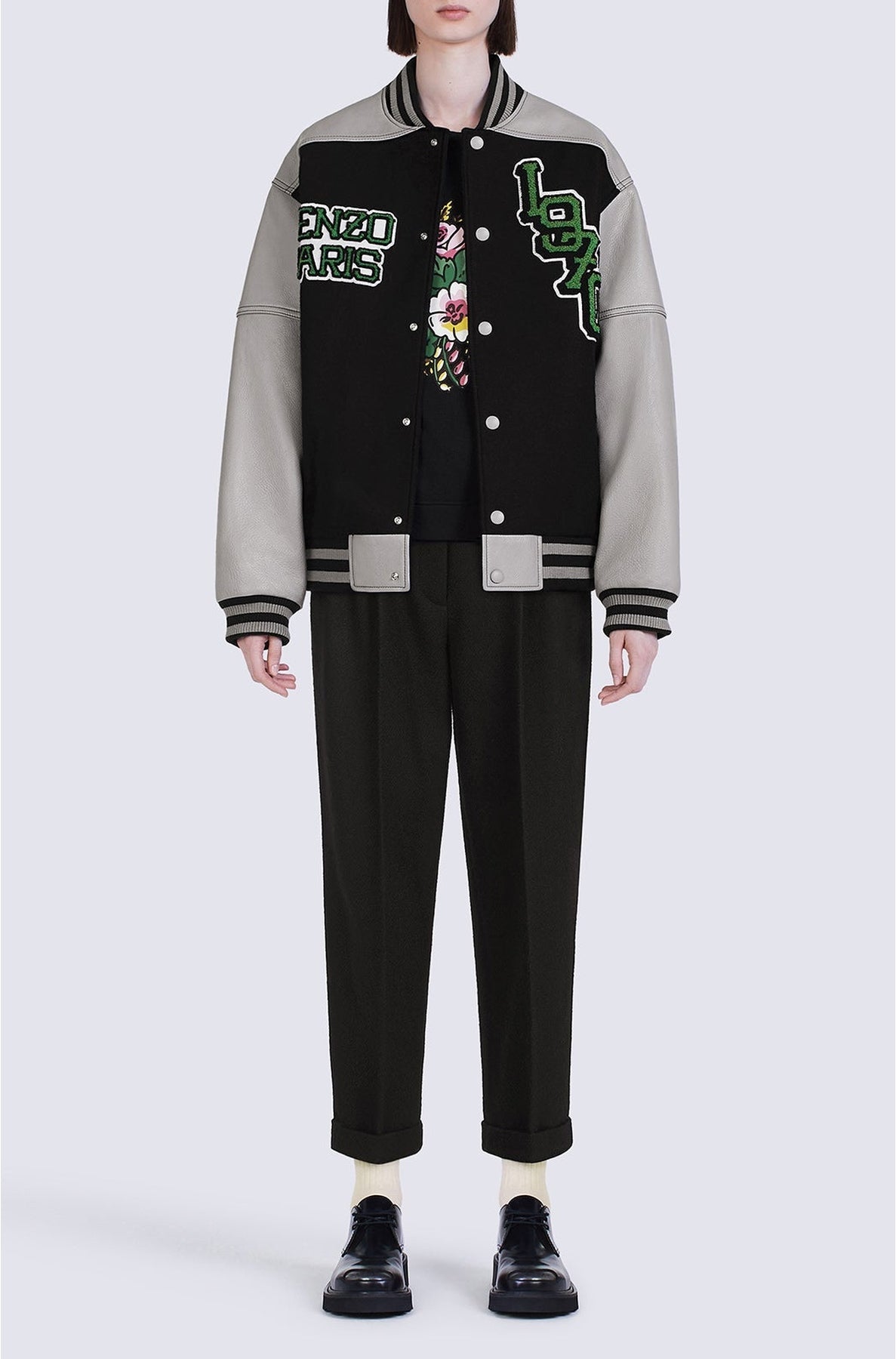 Blouson Tiger Varsity en laine - Black