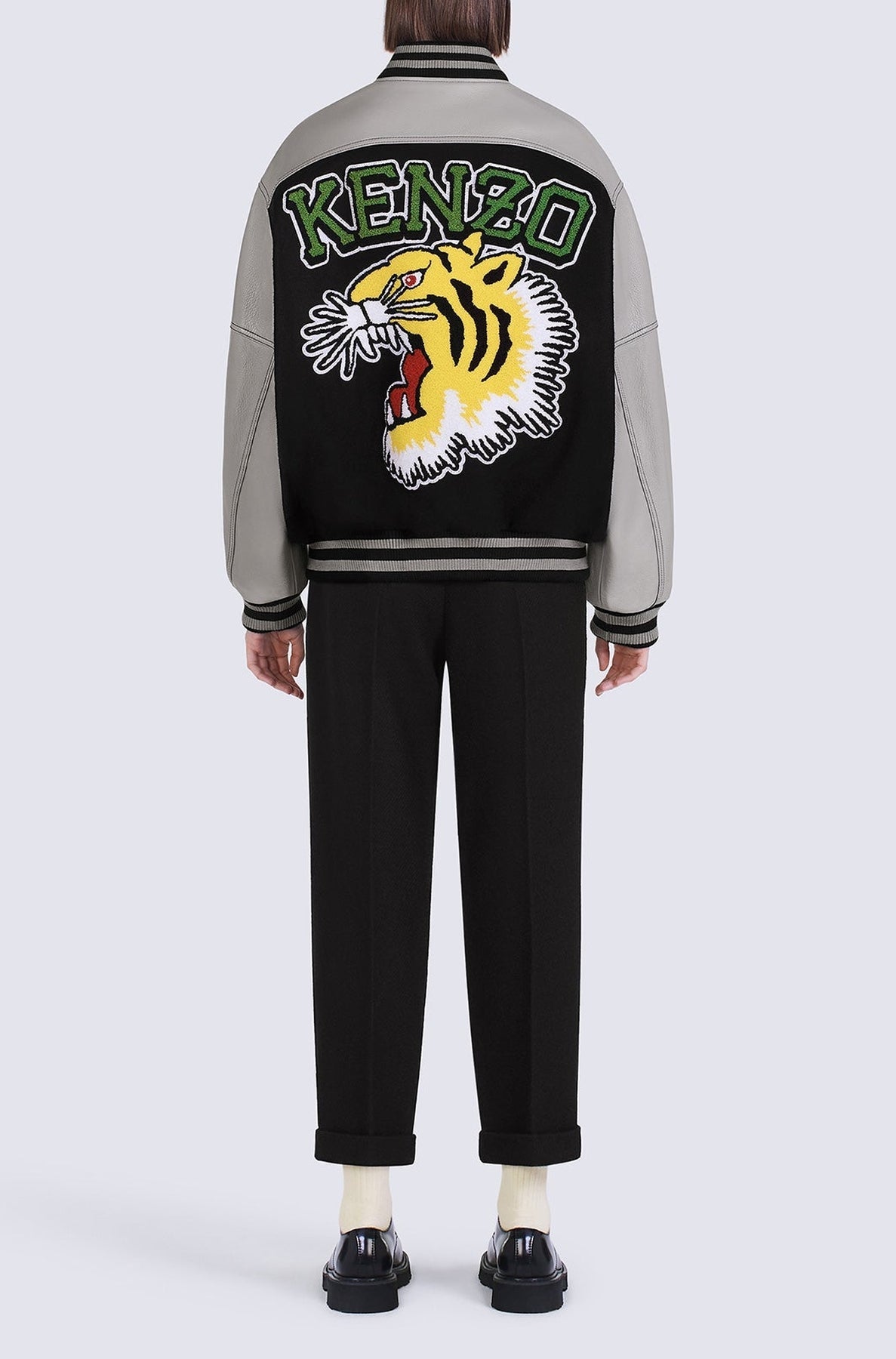 Blouson Tiger Varsity en laine - Black