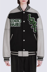 Blouson Tiger Varsity en laine - Black