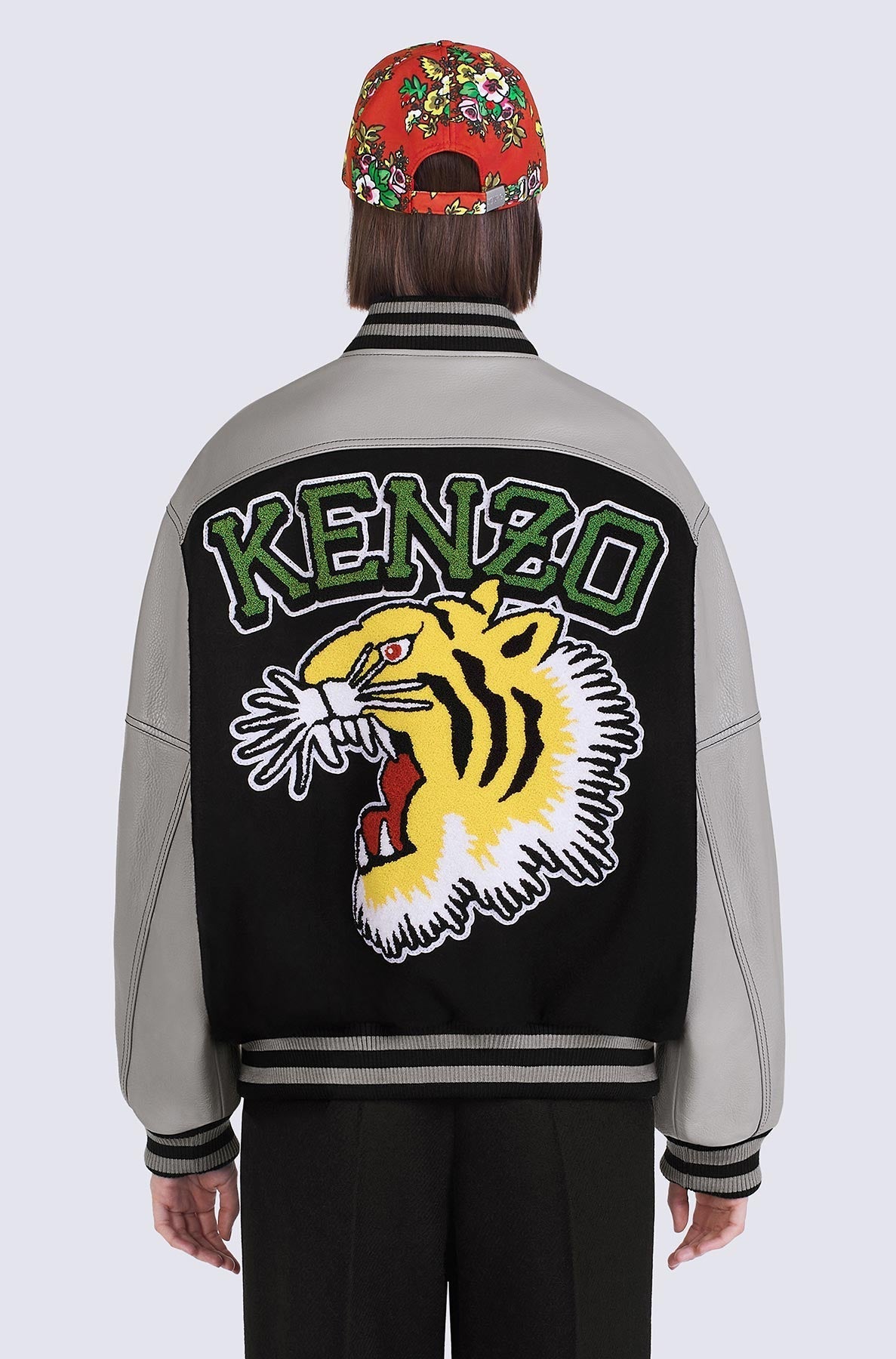 Blouson Tiger Varsity en laine - Black