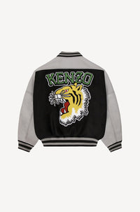 Blouson Tiger Varsity en laine - Black