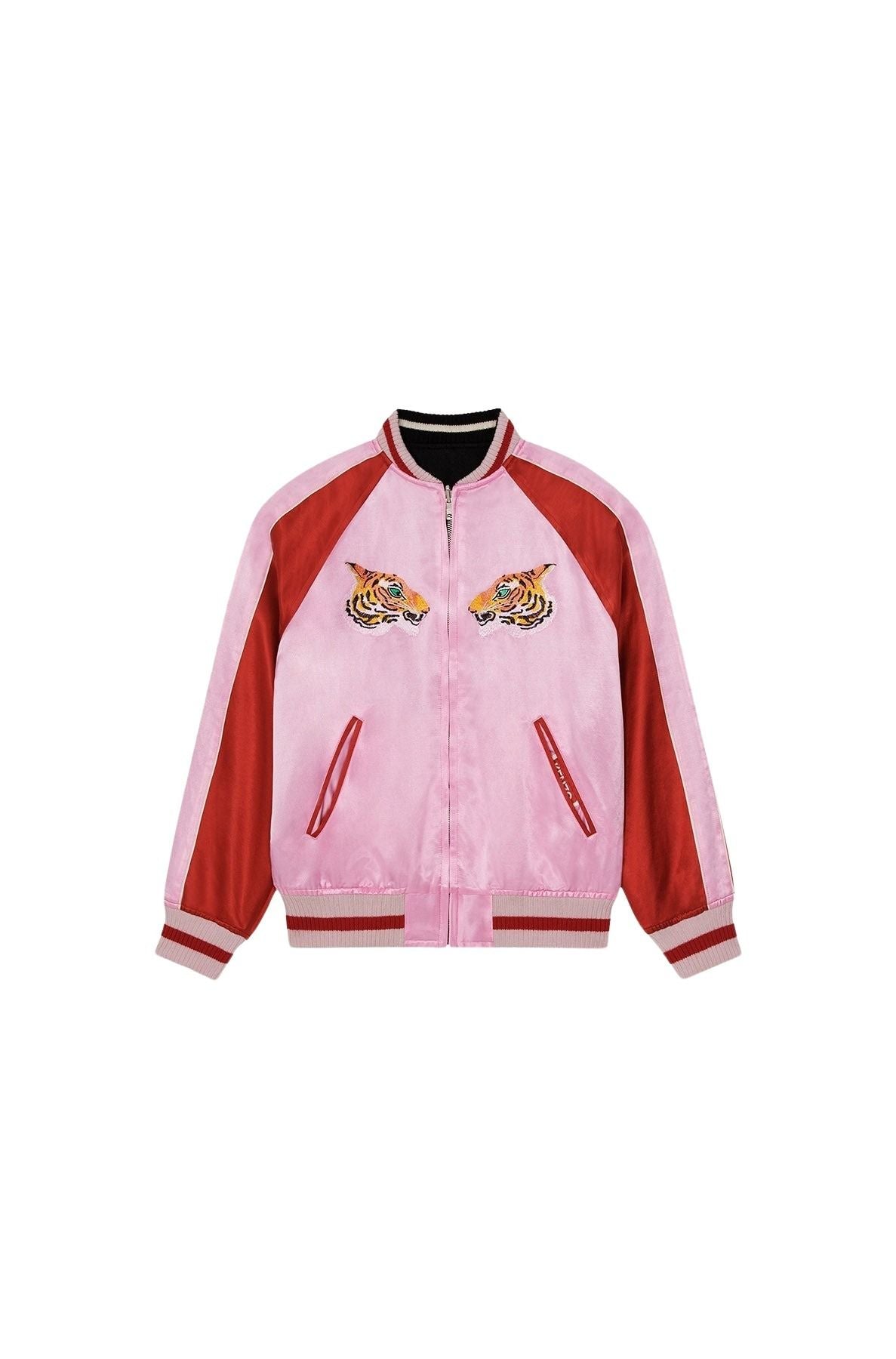 Bomber réversible France Japan en laine - Black
