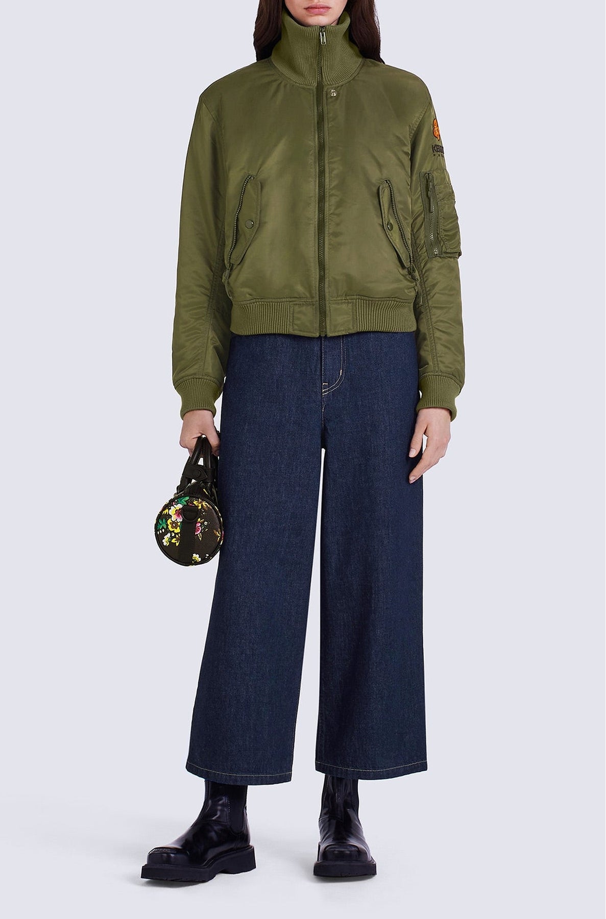 Bomber court "Boke Flower" - Dark Khaki
