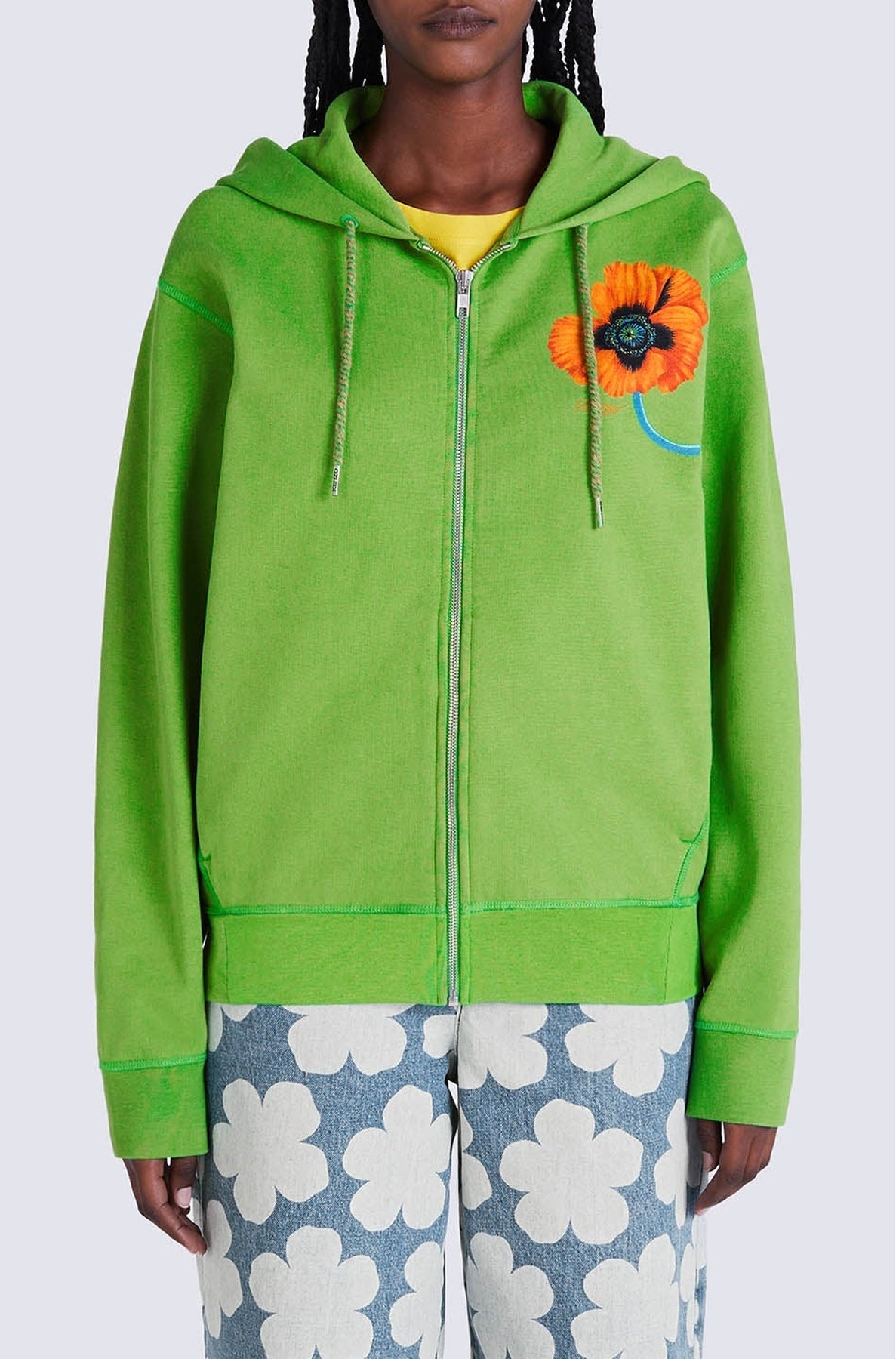 Sweatshirt à capuche "Kenzo Poppy - Grass Green