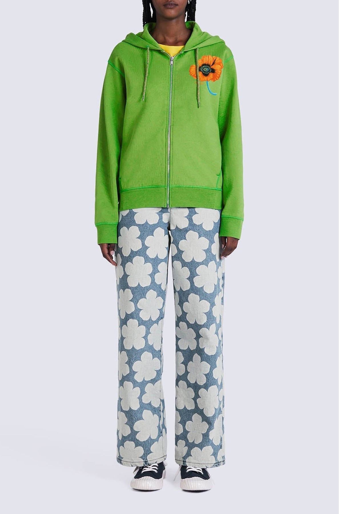 Sweatshirt à capuche "Kenzo Poppy - Grass Green