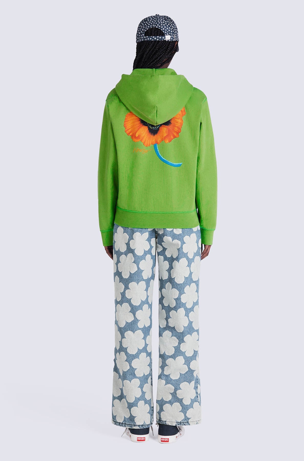 Sweatshirt à capuche "Kenzo Poppy - Grass Green