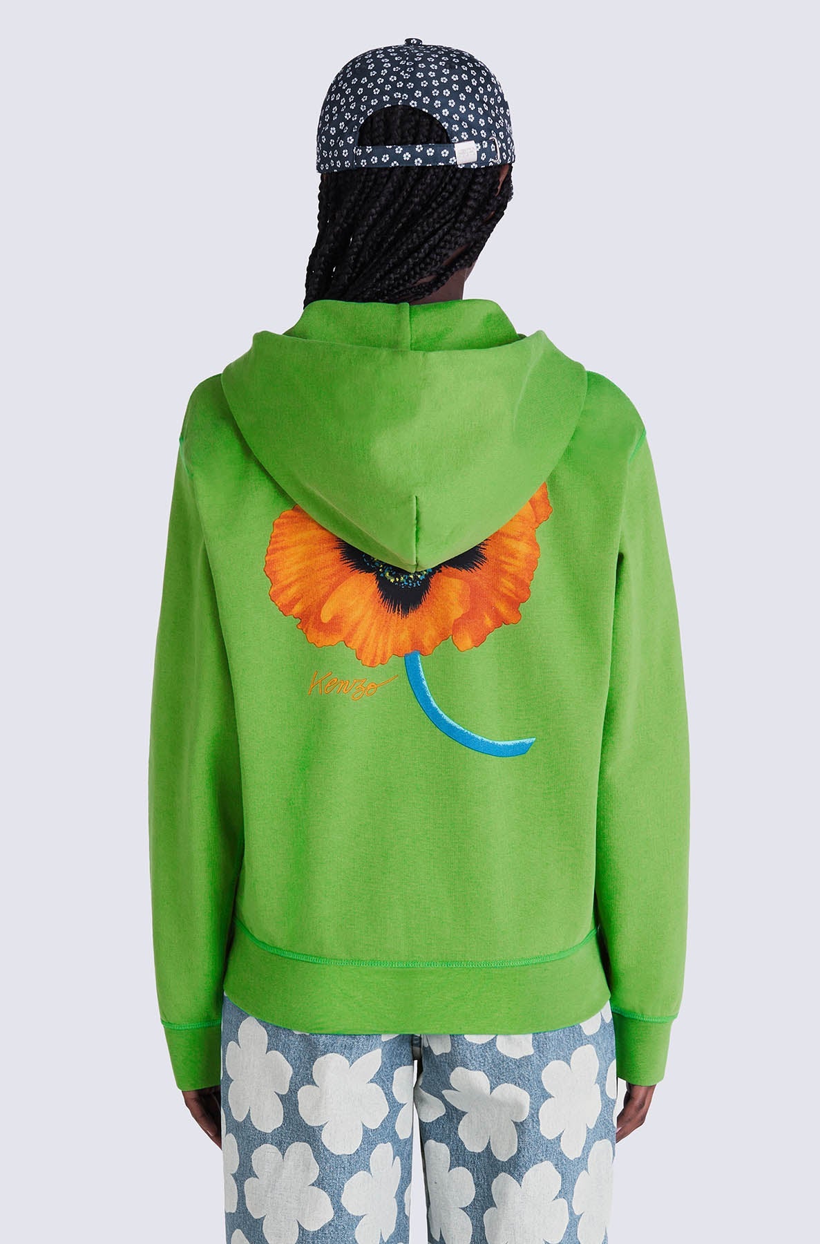 Sweatshirt à capuche "Kenzo Poppy - Grass Green