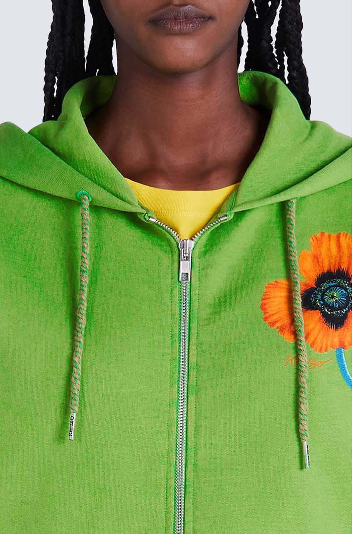 Sweatshirt à capuche "Kenzo Poppy - Grass Green