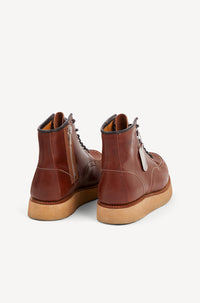 Bottines Kenzo Yama en cuir - Dark Camel