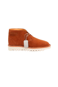Bottines Kenzo Wave à lacets en cuir - Dark Camel