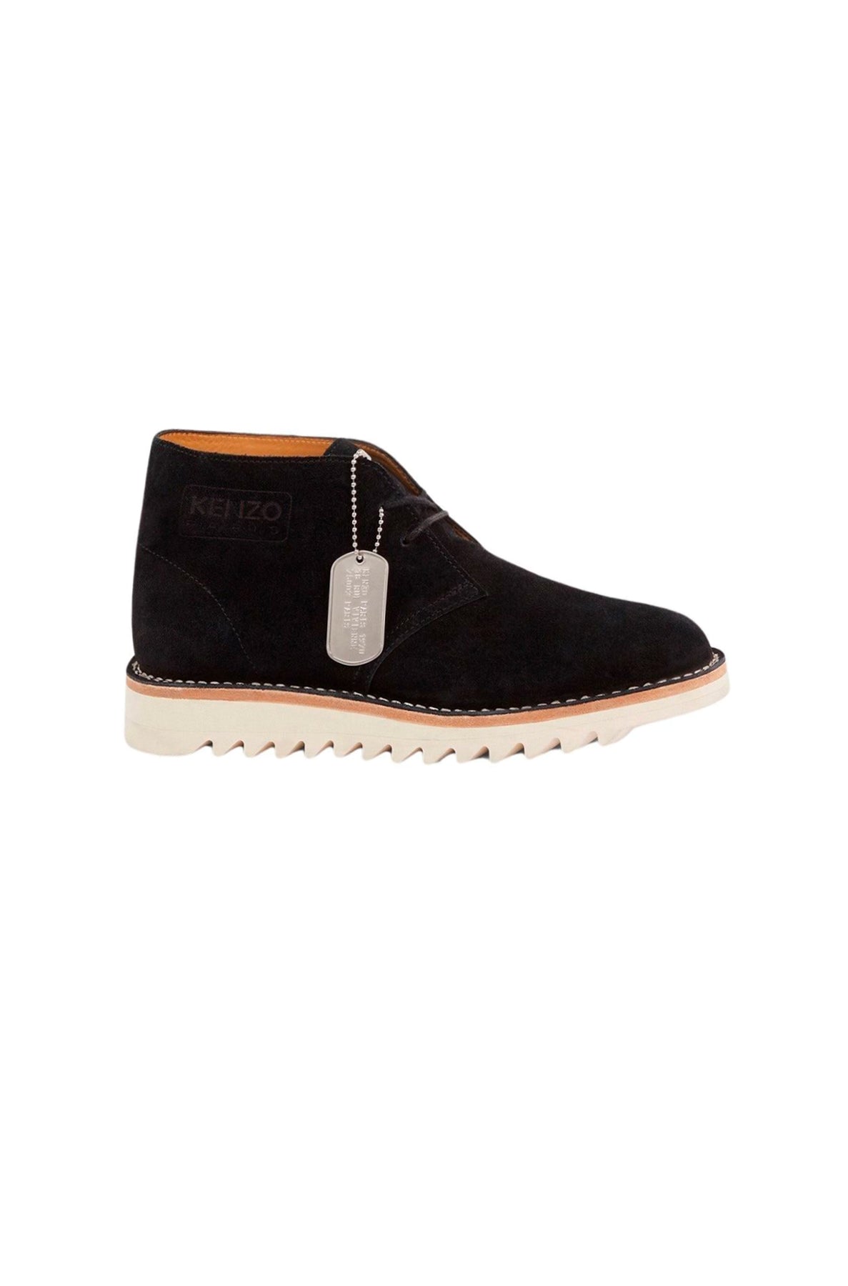 Bottines Kenzo Wave à lacets en cuir - Black
