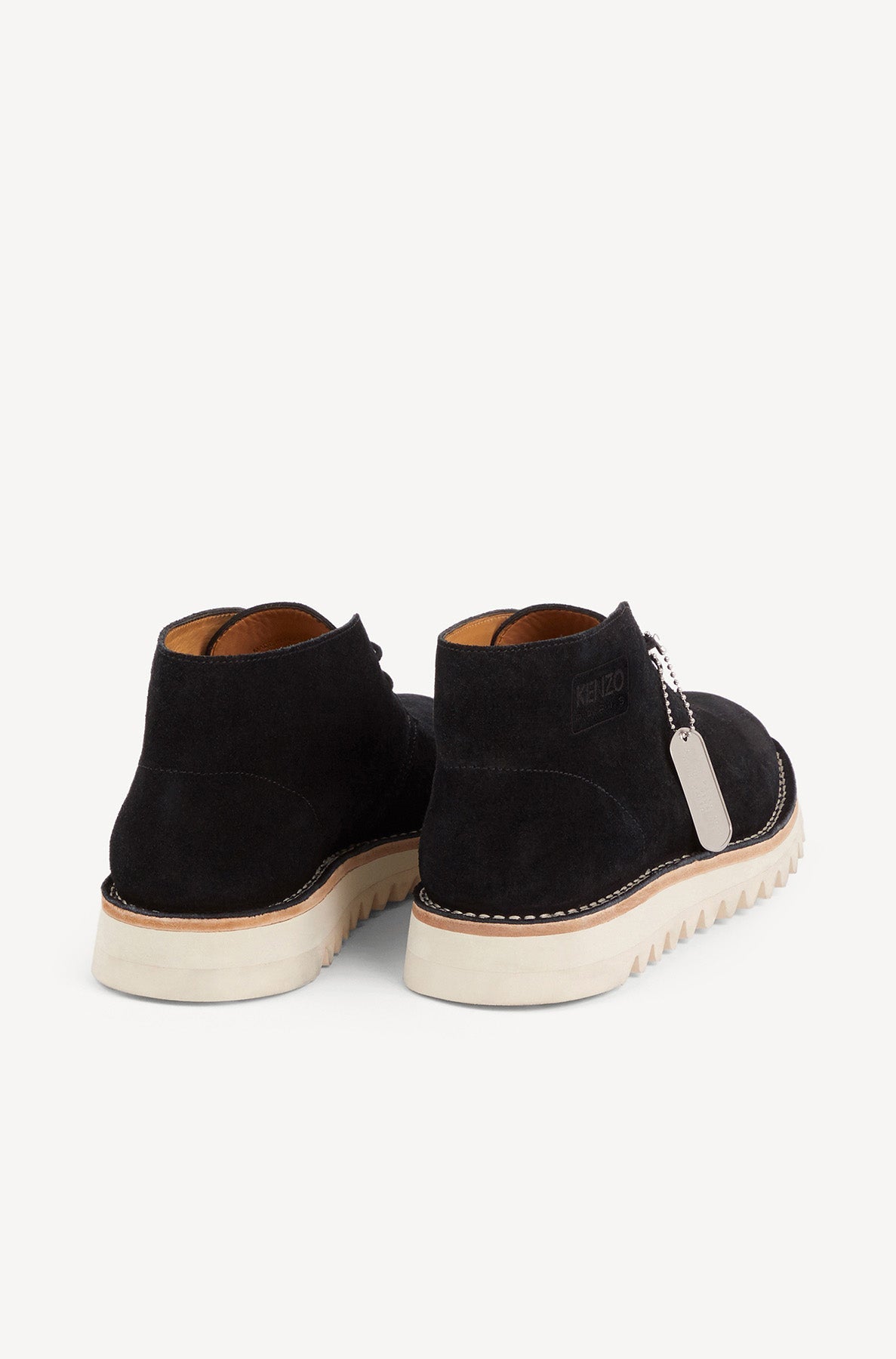 Bottines Kenzo Wave à lacets en cuir - Black