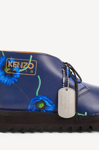 Bottines "Kenzowave" en cuir - Midnight Blue