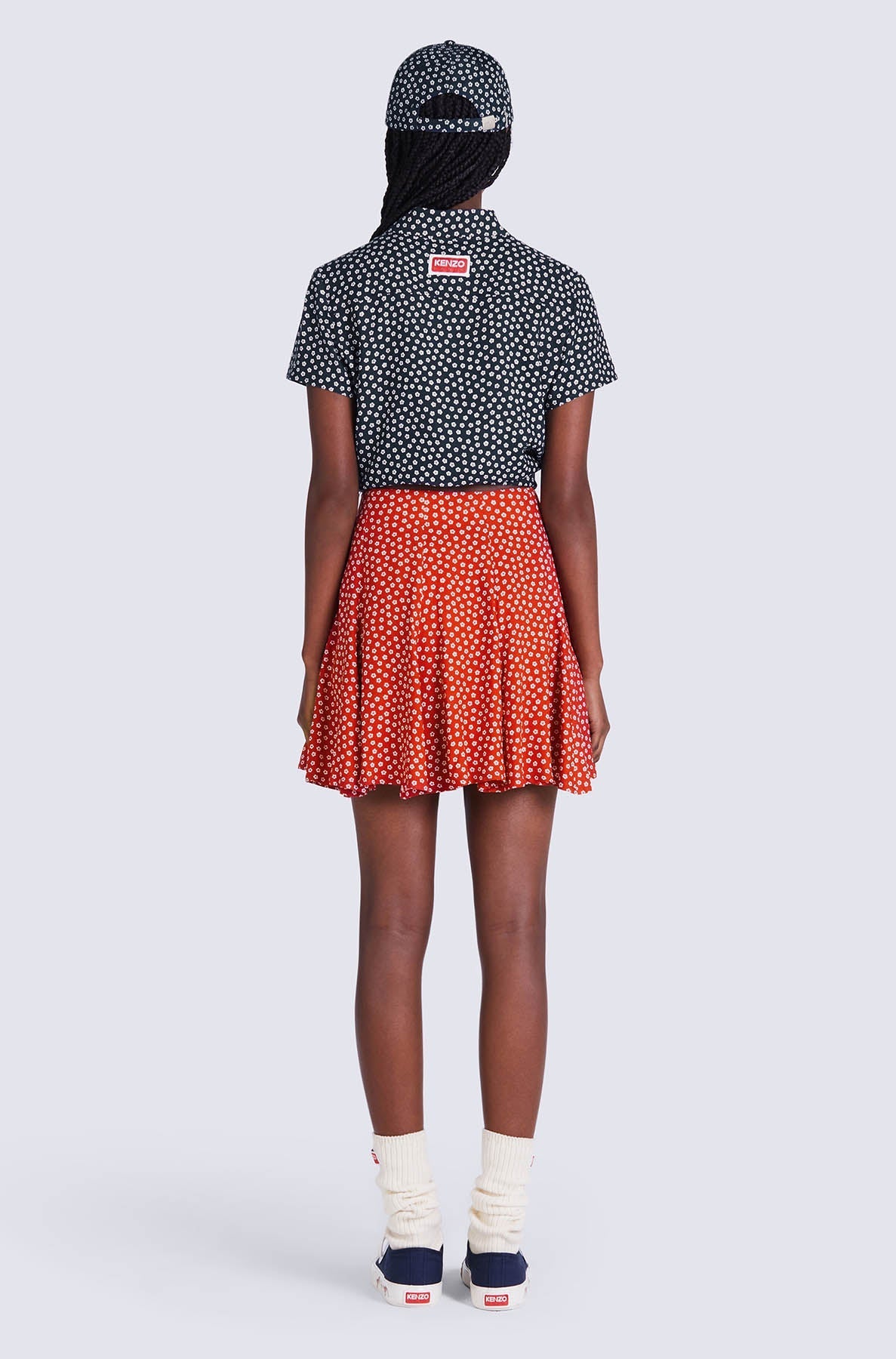 Chemise Sakura Flower à nouer - Midnight Blue