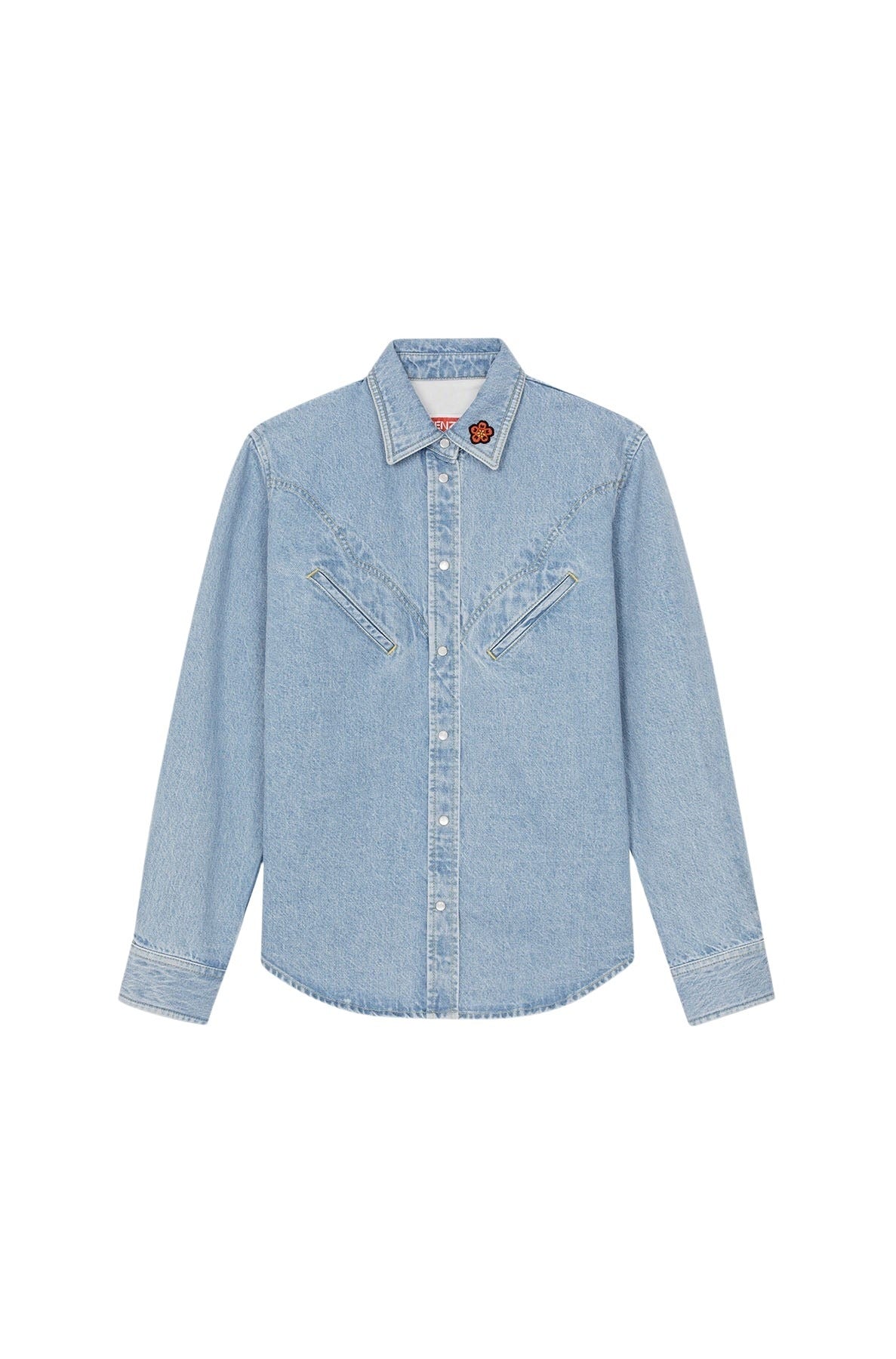Chemise western en denim - Sky Blue