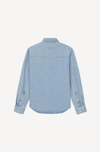 Chemise western en denim - Sky Blue