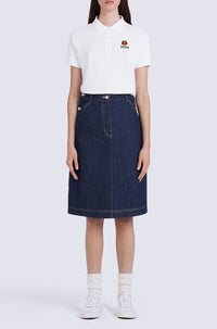 Jupe denim Boke Flower - Ink
