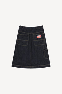 Jupe denim Boke Flower - Ink