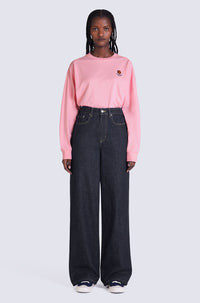 Wide Leg Flared Fit Jeans