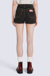 Short denim Himawari - Black