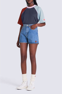 Short denim Himawari - Blue