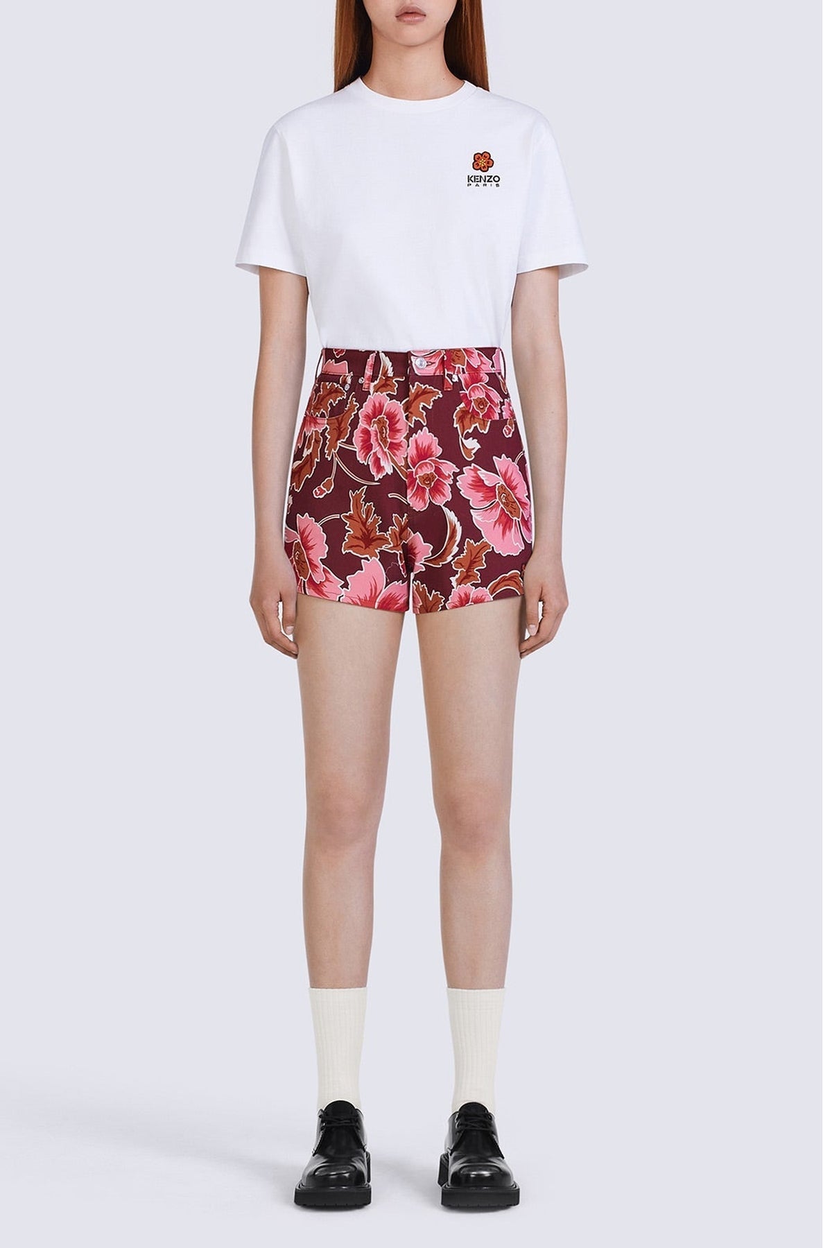 Short denim Himawari - Bordeaux