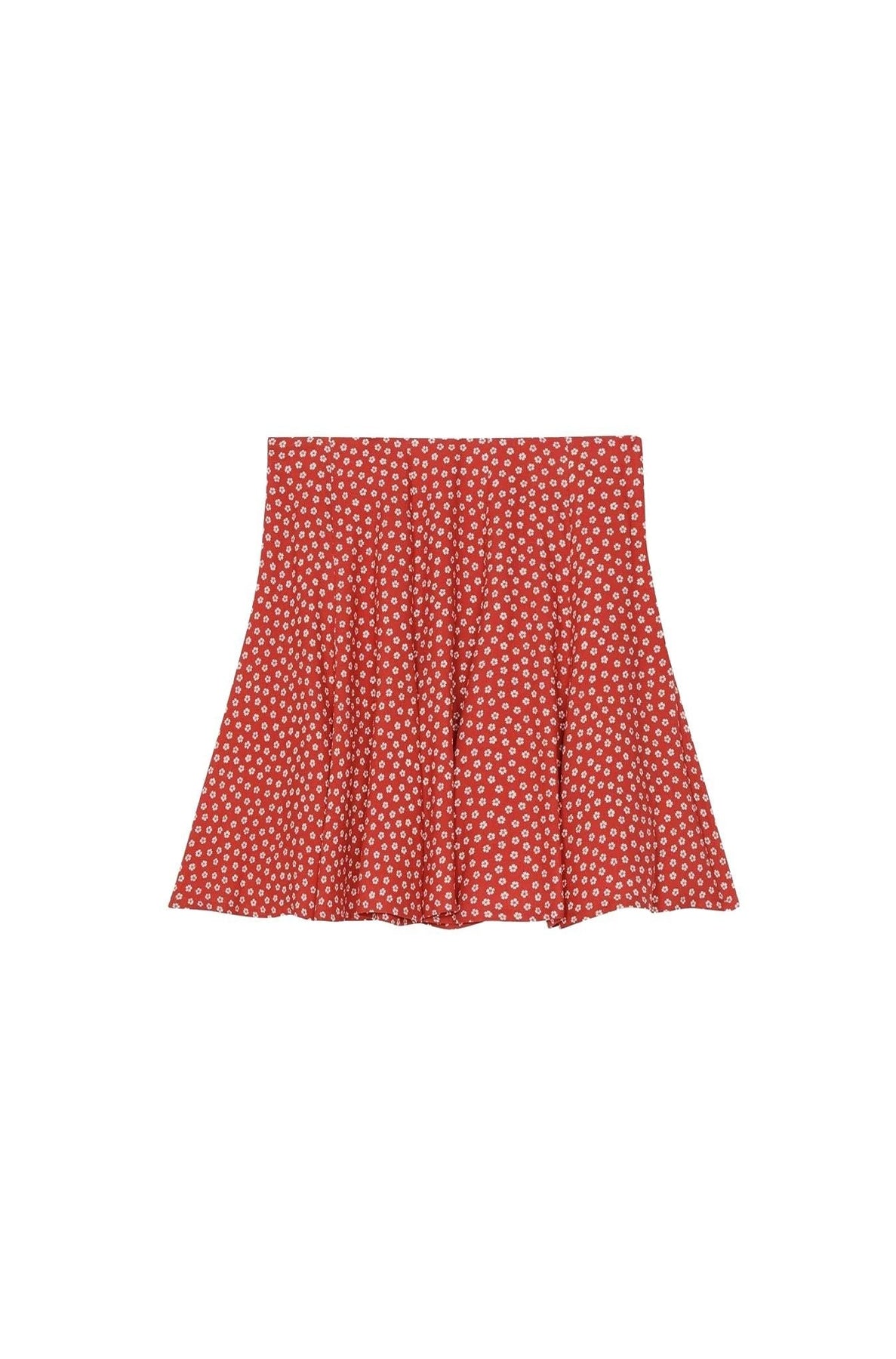 Jupe courte Sakura Flower - Medium Red