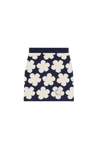 Mini-jupe en laine - Midnight Blue