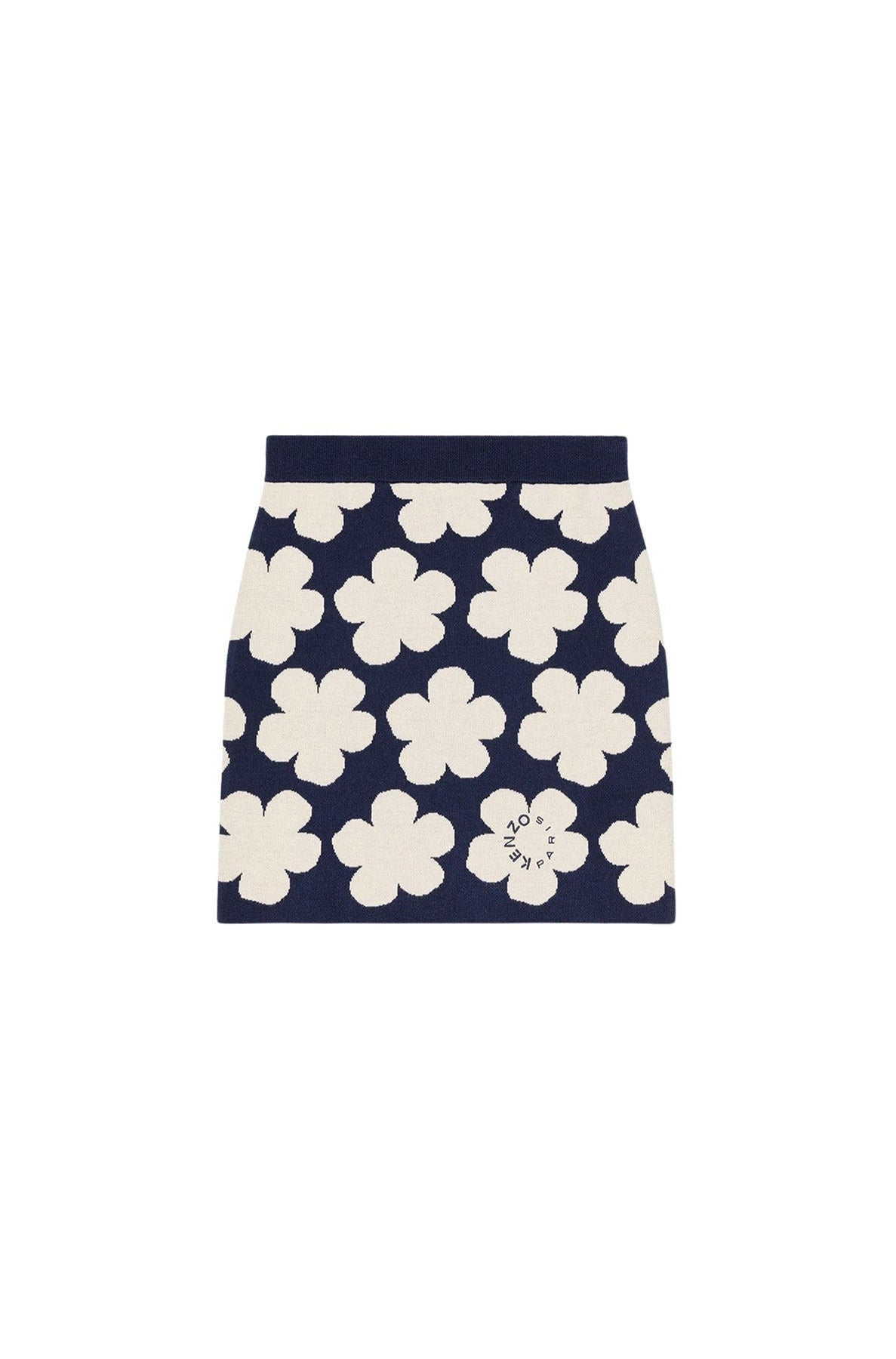 Mini-jupe en laine - Midnight Blue