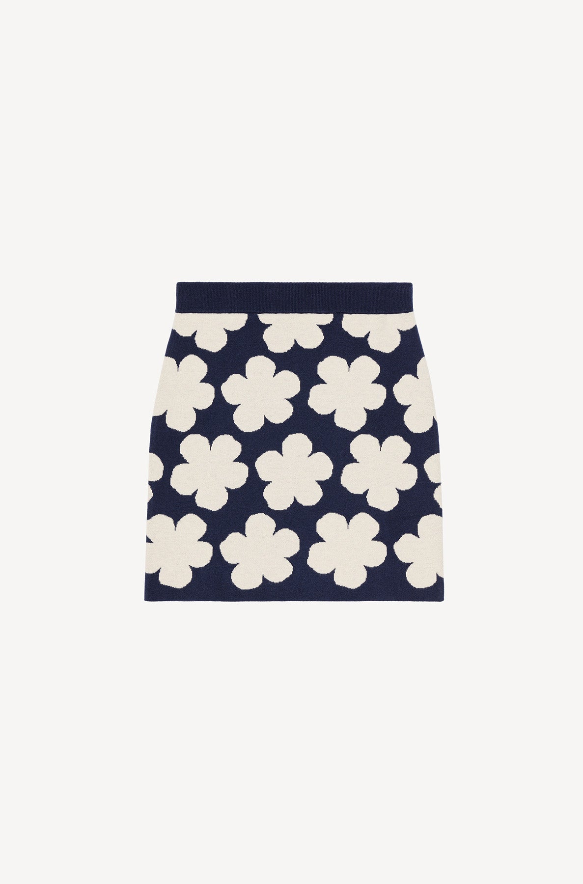 Mini-jupe en laine - Midnight Blue