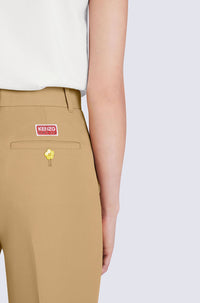 Pantalon de tailleur croppé - Beige