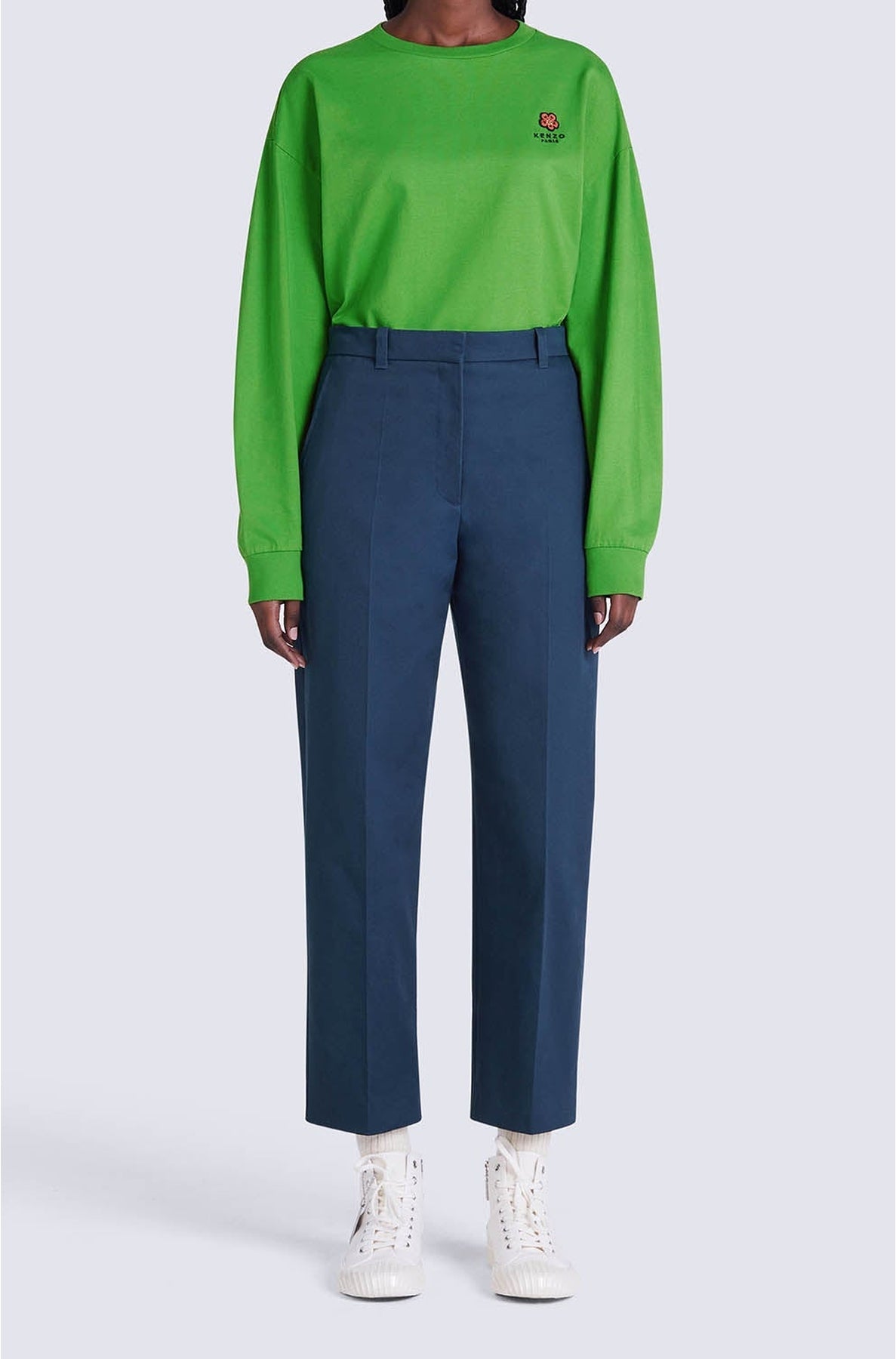 Pantalon de tailleur croppé - Midnight Blue