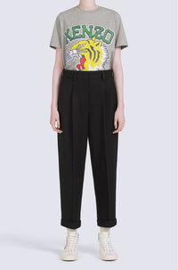 Pantalon de tailleur en laine - Black