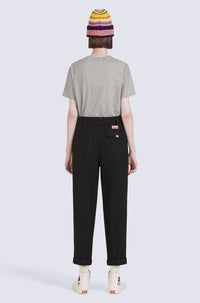 Pantalon de tailleur en laine - Black
