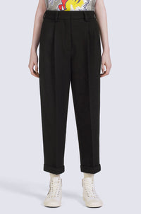 Pantalon de tailleur en laine - Black
