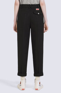 Pantalon de tailleur en laine - Black