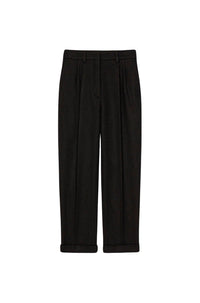 Pantalon de tailleur en laine - Black