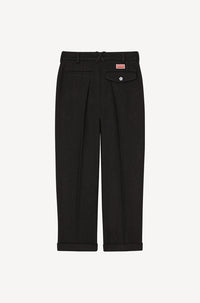 Pantalon de tailleur en laine - Black