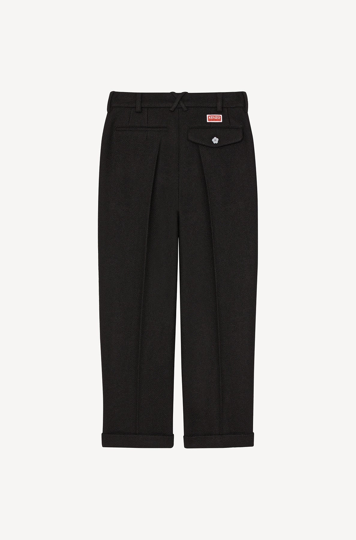 Pantalon de tailleur en laine - Black