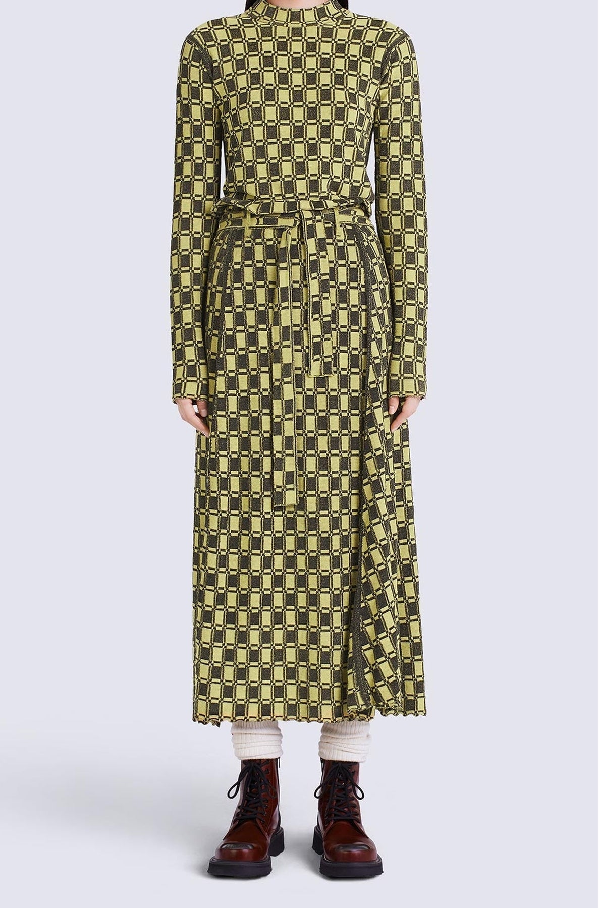 Pull ajusté jacquard - Golden Yellow