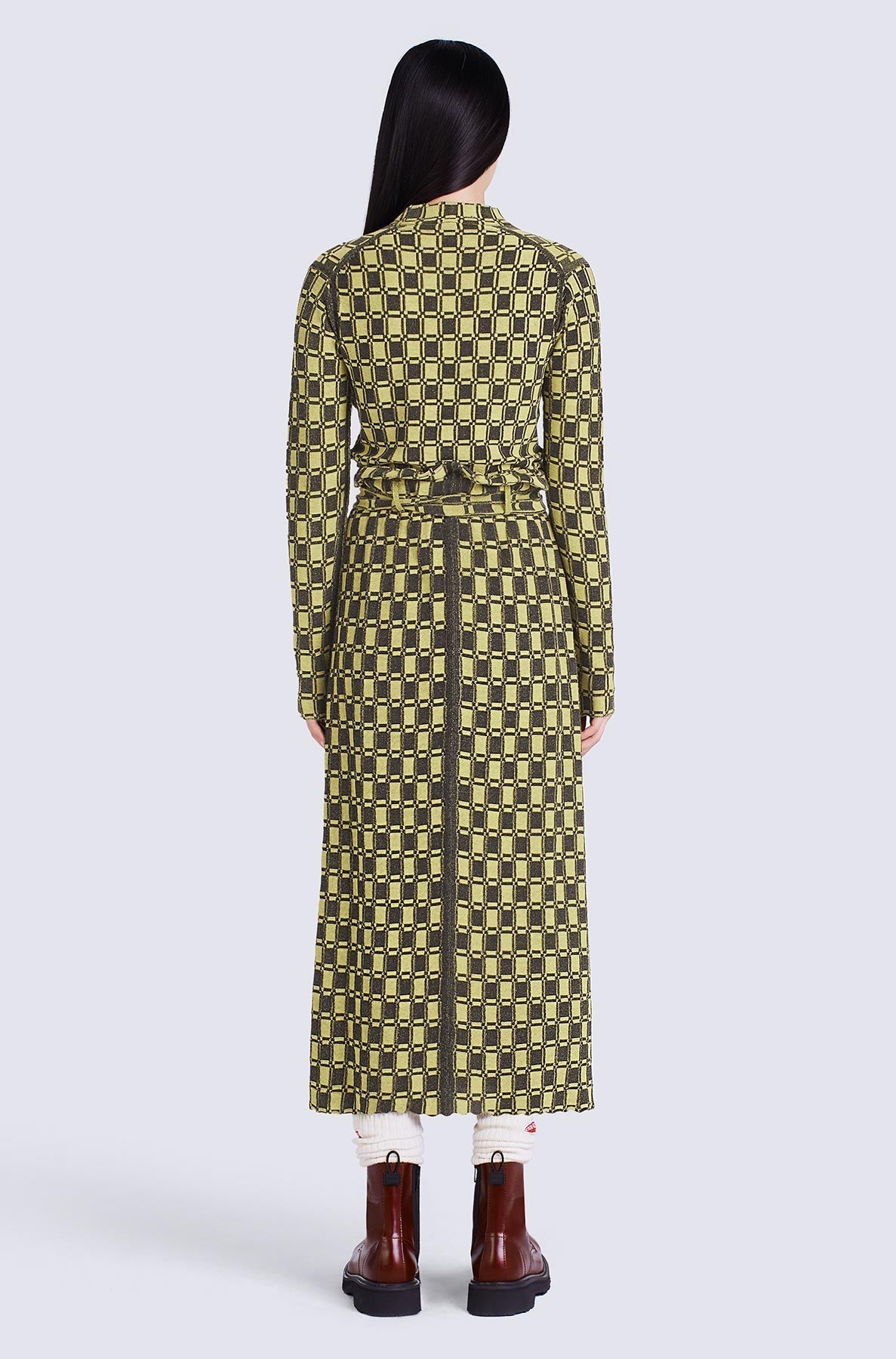 Pull ajusté jacquard - Golden Yellow
