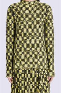 Pull ajusté jacquard - Golden Yellow