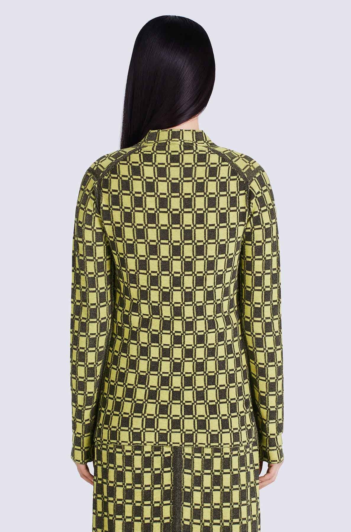 Pull ajusté jacquard - Golden Yellow