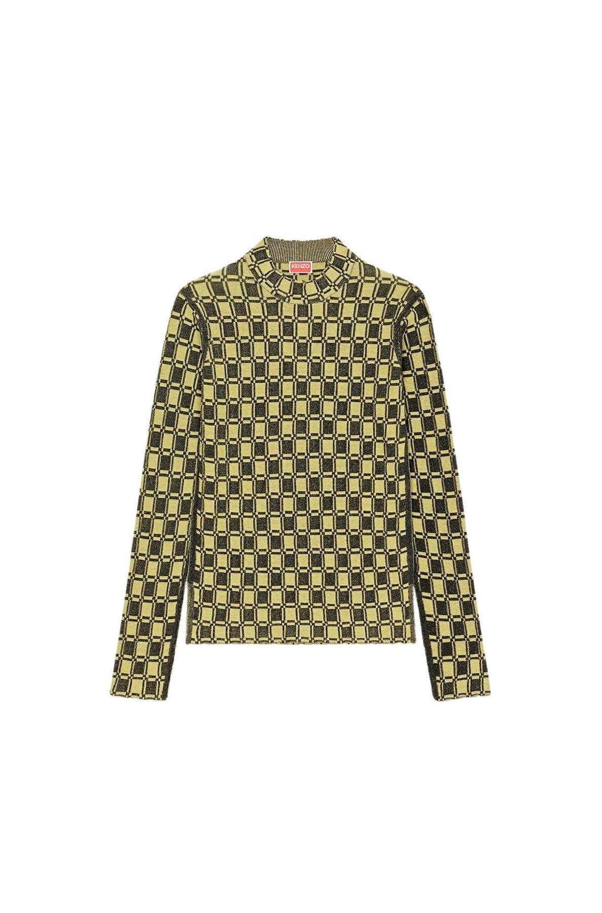 Pull ajusté jacquard - Golden Yellow