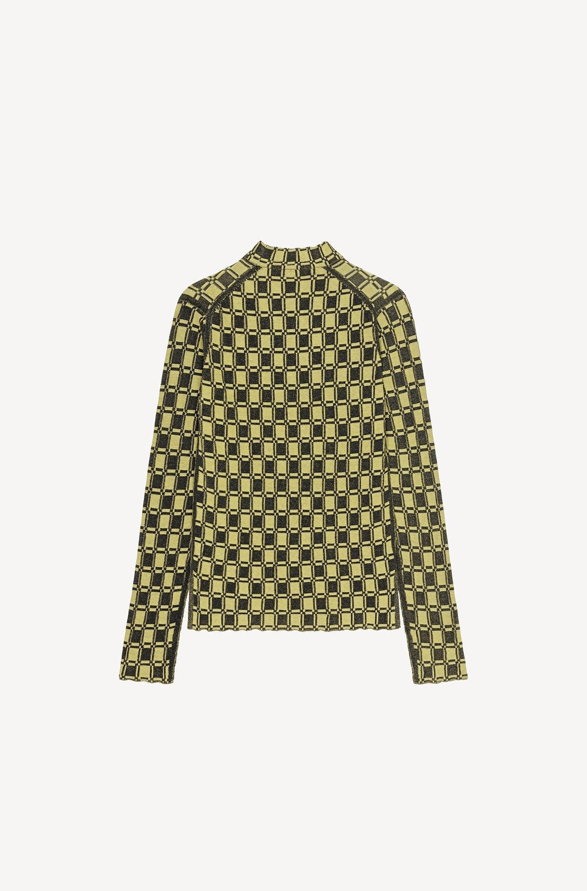 Pull ajusté jacquard - Golden Yellow