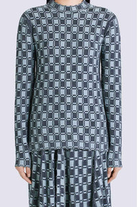 Pull ajusté jacquard - Midnight Blue