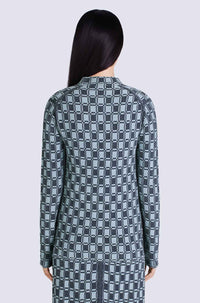 Pull ajusté jacquard - Midnight Blue