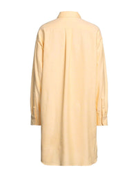 Robe chemise brodée - Golden Yellow