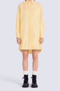 Robe chemise brodée - Golden Yellow